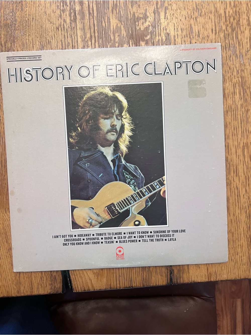 History of Eric Clapton Vinyl LP - original pressing - VG